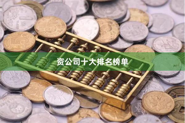 资公司十大排名榜单